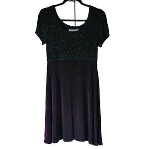 Vintage Babydoll Women's S Mini Slinky Dress Empire Waist Party Dress Goth Grung